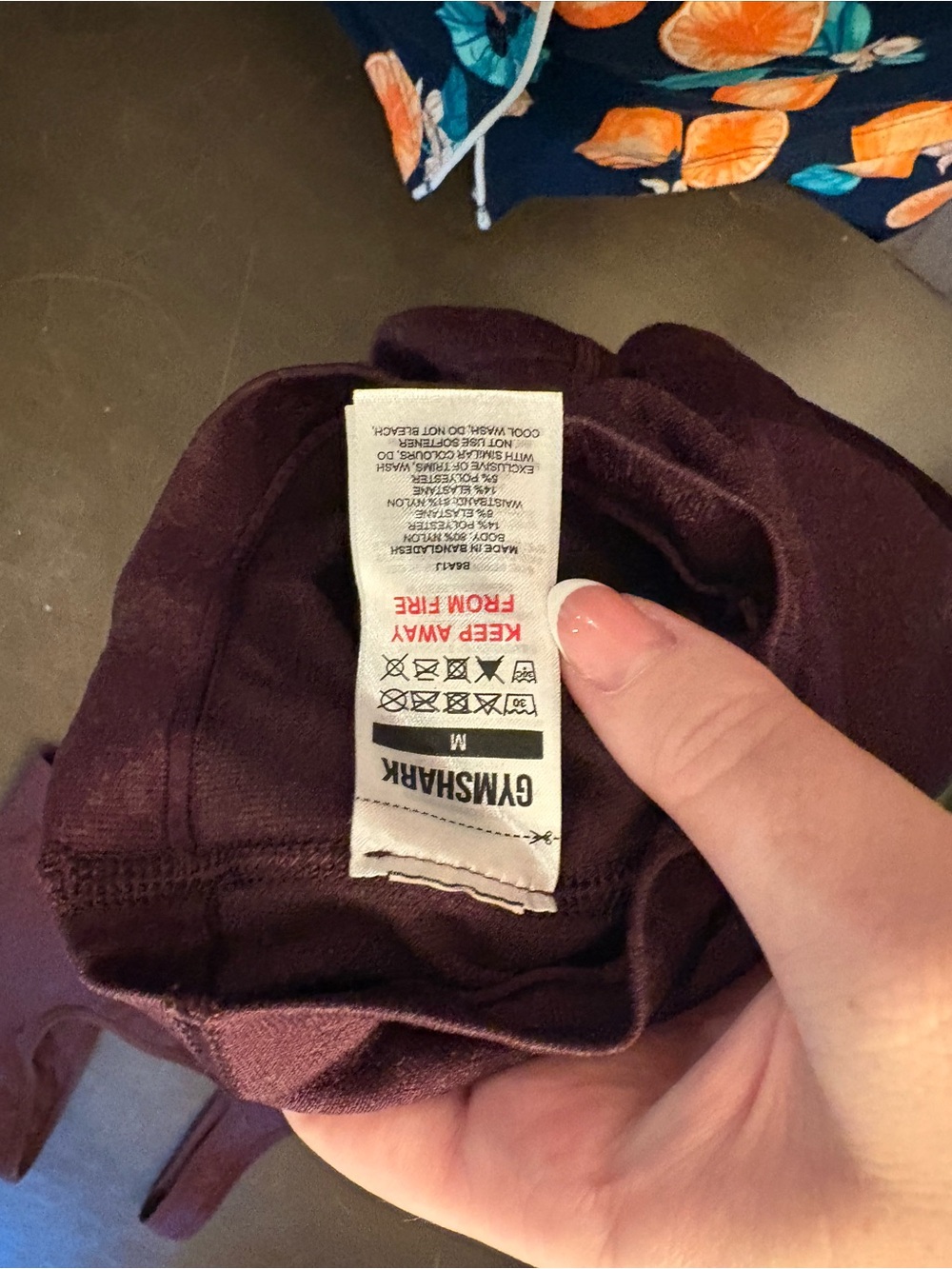 Gymshark Burgundy Active Short and Sports Bra Set - Picture 2 of 4